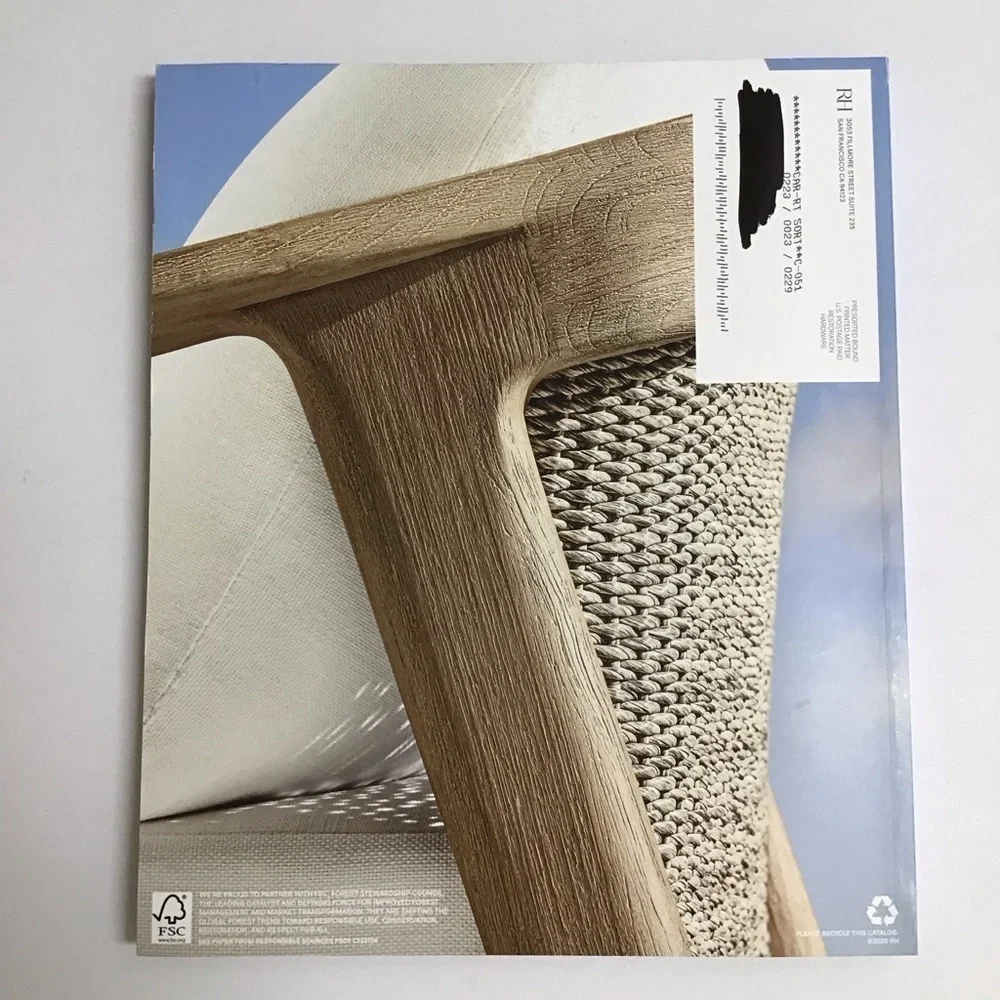 Restoration Hardware RH Outdoor 2020 Catalog Home Design Decor 458 pgs